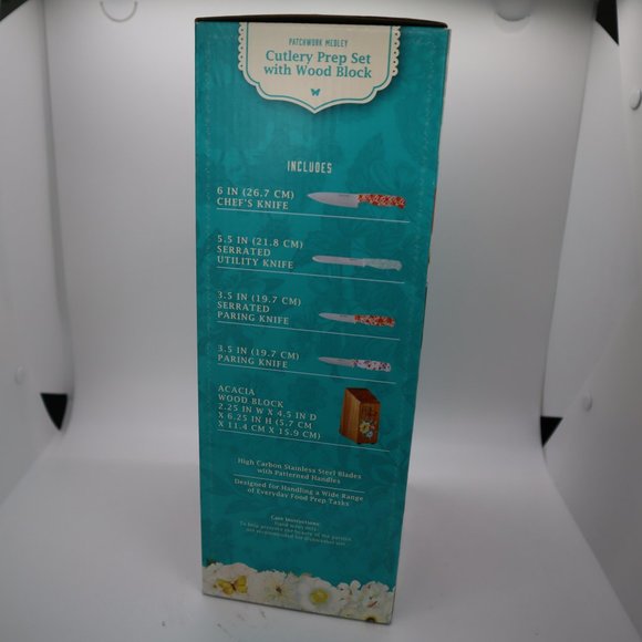 The Pioneer Woman Patchwork Medley 5-Piece Cutlery Prep Set new - Picture 5 of 7